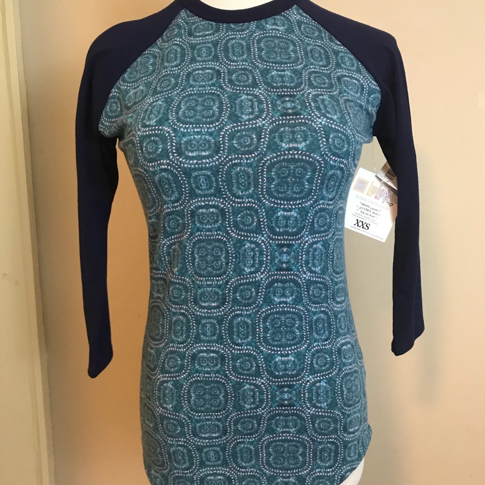 NWT - XXS LuLaRoe randy - 3/4 sleeve